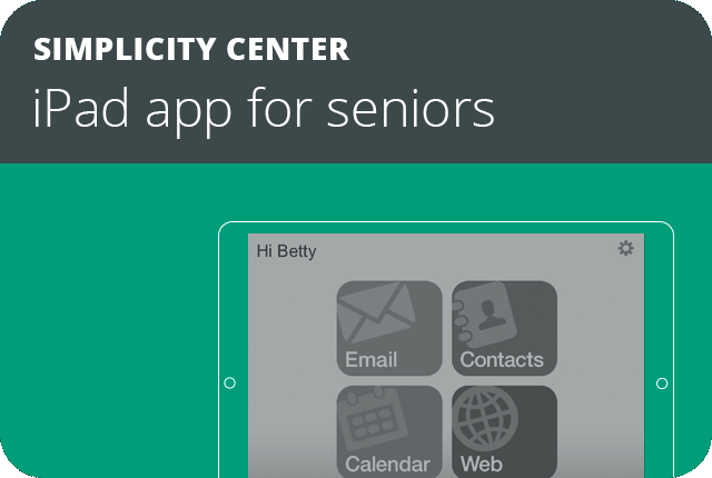 Simplicity Center iPad app for seniors