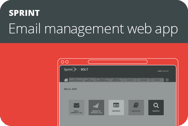 Sprint email management web app