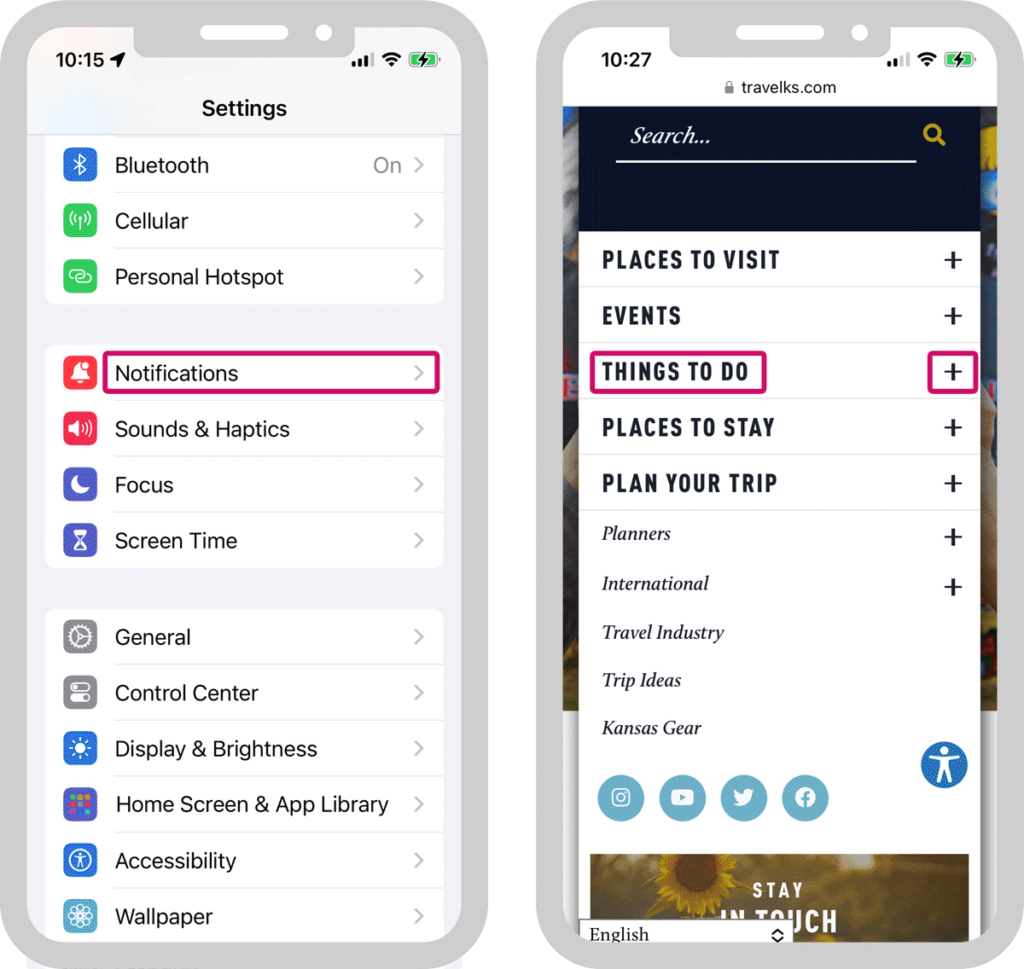 iPhone UI vs common mobile navigation